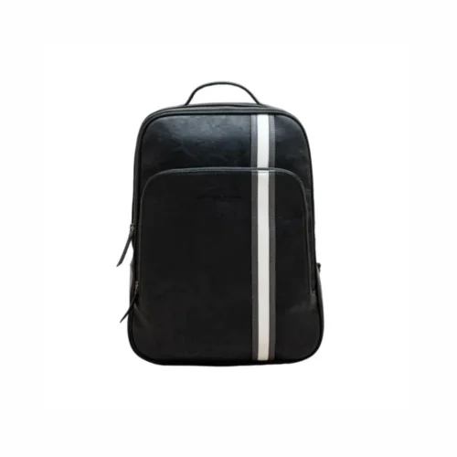 Premium Leatherette Laptop Backpack Phoenix in Black