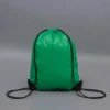Custom Logo Drawstring Promotional Bag in Green
