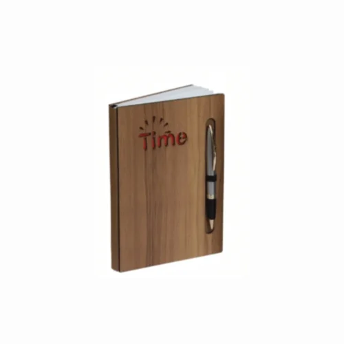 Eco-friendly Wooden Notebook with Pen Holder