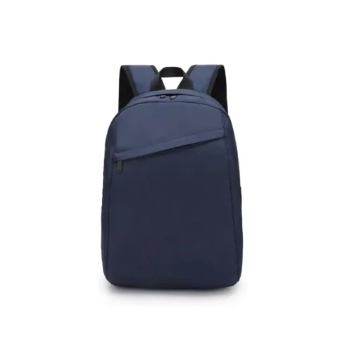 Custom Nylon Waterproof Laptop Backpack Navy Blue