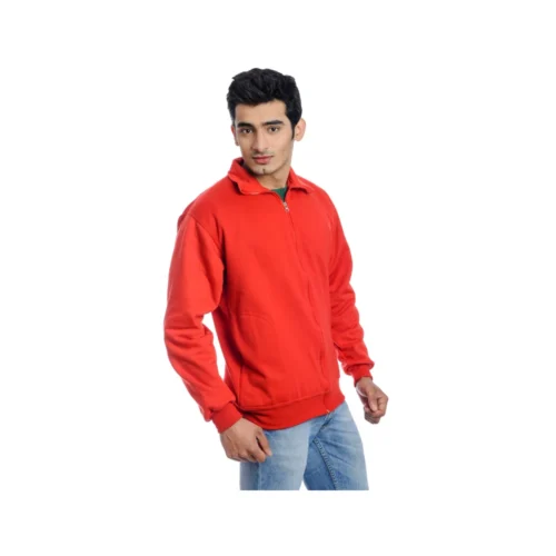custom pc fleece jacket in red