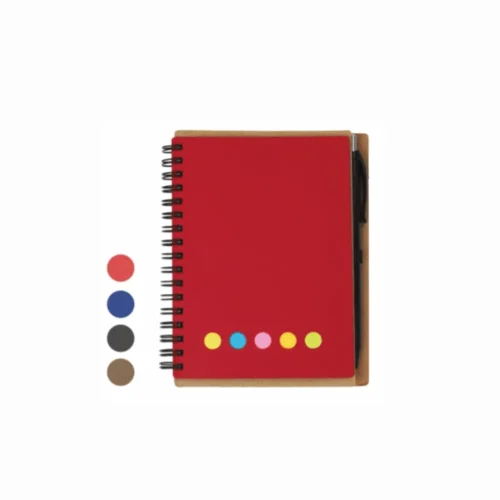 Eco-Friendly Notebook with Sticky Notes & Pen holder