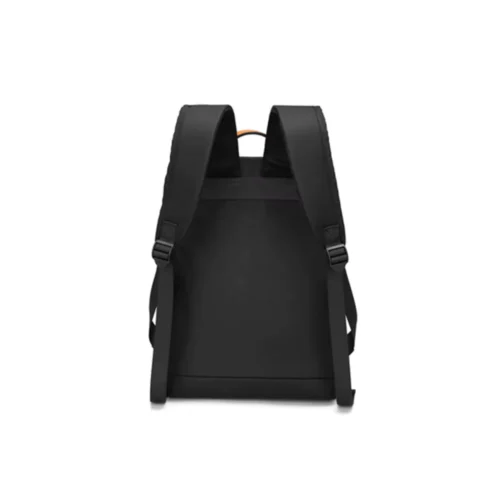 Custom Nylon Made black Office Laptop Bag, Backview