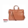 Custom Croco leatherette Bag in Brown