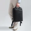 Custom Men's Genuine Leather Waterproof Travel Backpack
