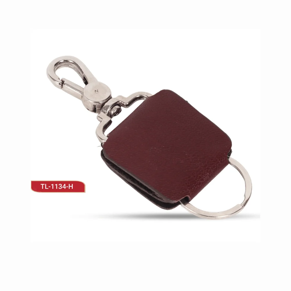 Custom Leather Keychain with Logo Embossed 607