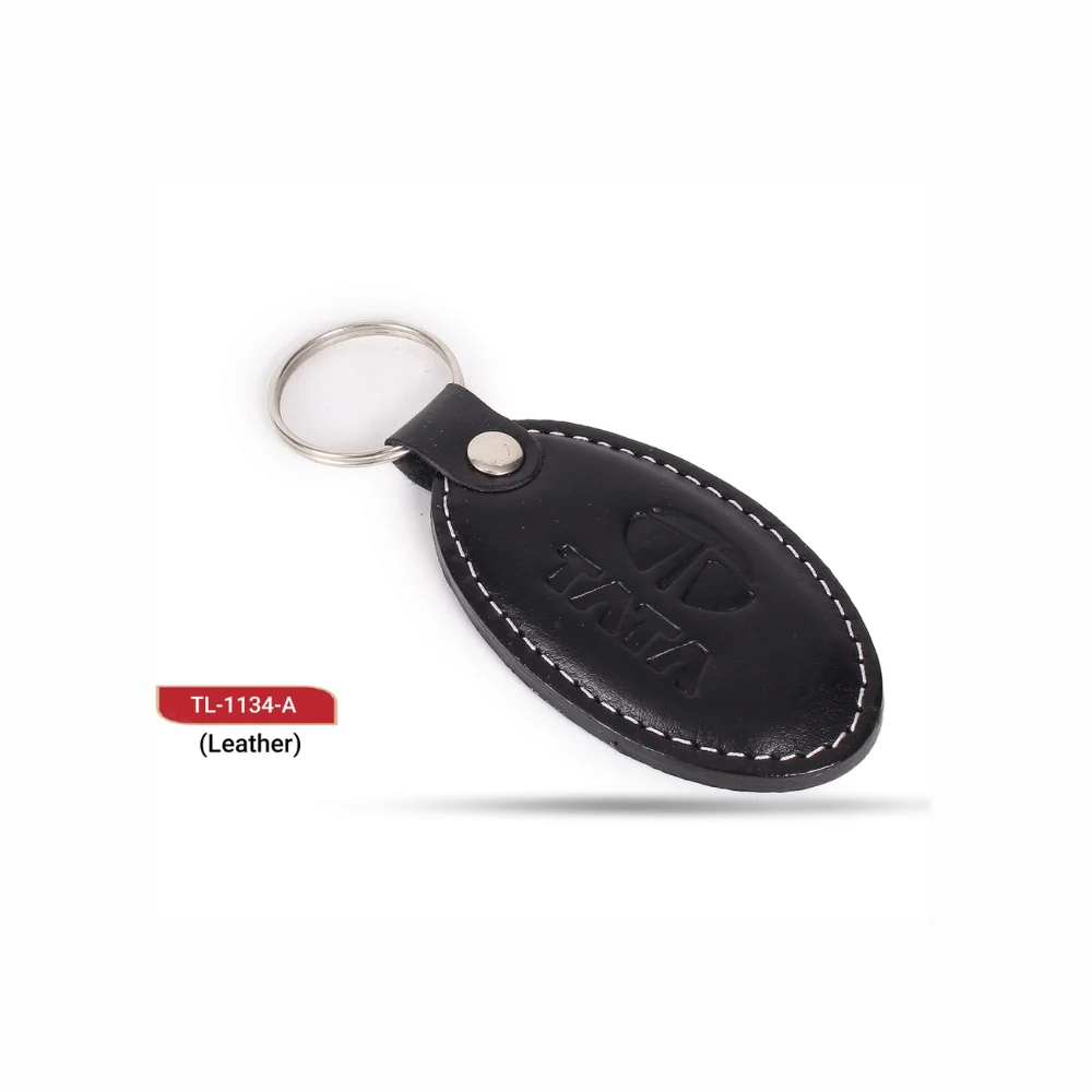 Custom Leather Keychain with Logo Embossed 605
