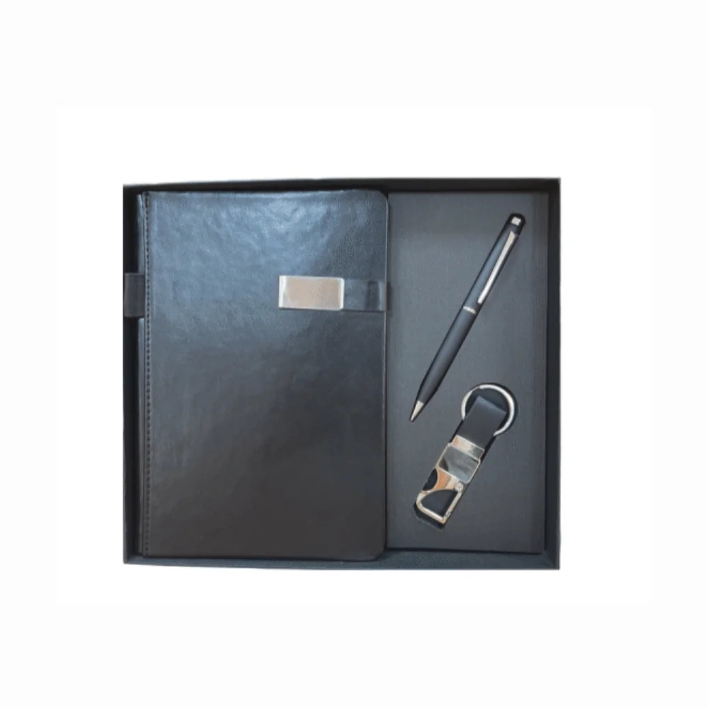 Notebook, Pen & Keychain Gift Set