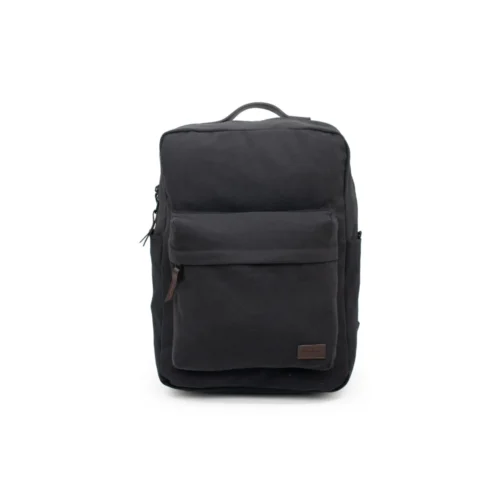 Canvas Laptop Travel Backpack in Black