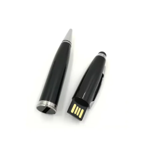 Custom Ball Pen with USB Pendrive Black