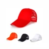 100% polyester foam mesh sports cap with custom logo in Black, Red, White