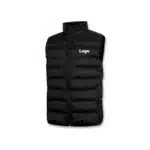 Customized Sleeveless Winter Puffer Jacket in Black