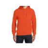 Customized 100% Cotton Sweatshirt witt Hood in Orange