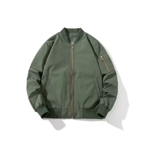 Custom Unisex Bomber Windproof Jacket Petrol Color