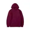 Customized 300 GSM Spun Matty Hoodie in Maroon