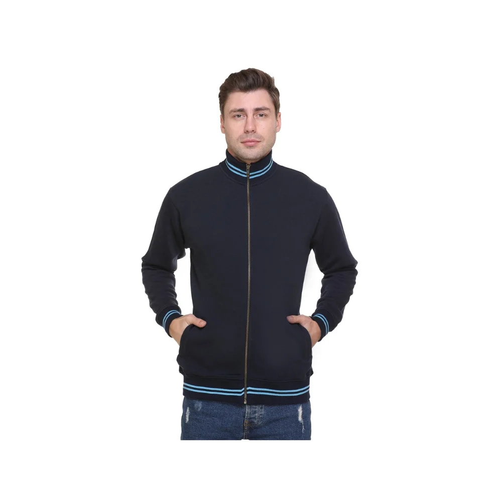 Zero Degree Turtle Neck Custom Sweatshirt(Navy Blue)