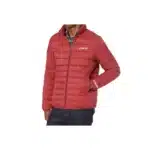 Customized Bomber Puffer Jacket in Red