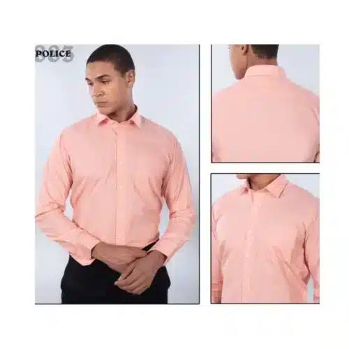 Customized Cotton Filafil 100% Cotton Shirt in Light Pink