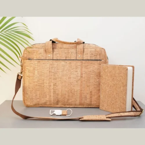 Eco Cork Laptop Bag, Notebook & Diary