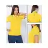 Custom Police Women's Polo T-Shirt in Lemon Yellow