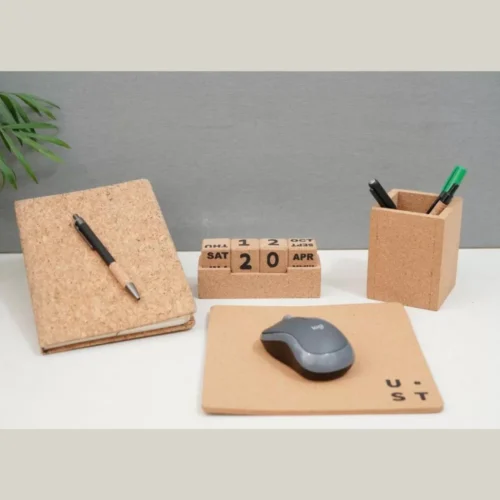 Eco Cork Diary, Mousepad, Pen stand, Calendar & Pen