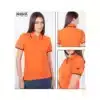 Custom Police Women's Polo T-Shirt in Orange