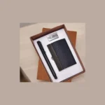 Black Honey Comb Texture Pen & Card Holder Gift Set