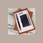 Black Croco Pen & Card Holder Gift Set