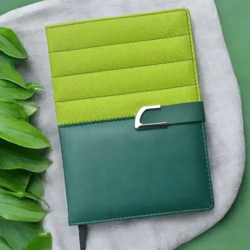 Premium Green Shaded Leatherette A5 Notebook