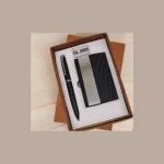 Matt Black Pen & Card Holder Gift Set