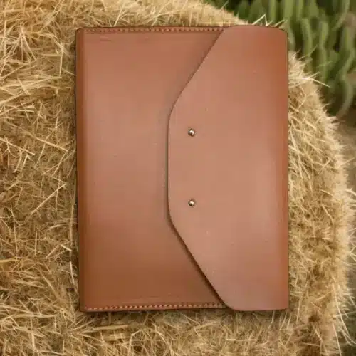 Brown Flipflop Leatherette Cover Notebook