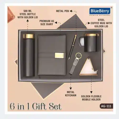 Black & Golden Employee Welcome kit 6in1