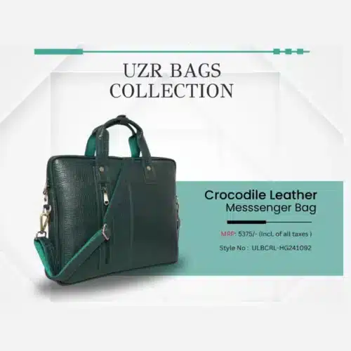 Executive Laptop Messenger Bag in Bottle Green