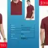 John Player Customized Polo T-Shirt in Maroon