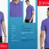 John Player Customized Polo T-Shirt in Purple