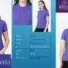 John Player Womens Customized Polo T-Shirt in Purple