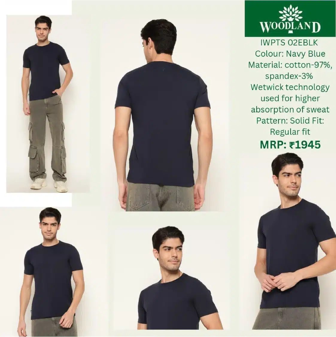 Woodland t-shirts catalogue page