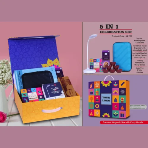 Q207 – Celebration Gift Set of 5 | Premium Magnetic Gift Box with Handle
