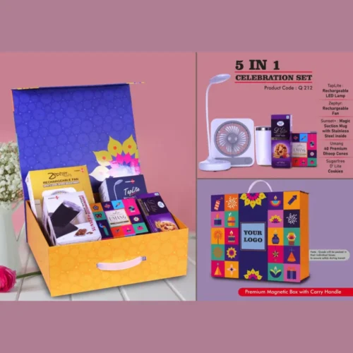 Q212 – Celebration Gift Set of 5 | Premium Magnetic Gift Box with Handle
