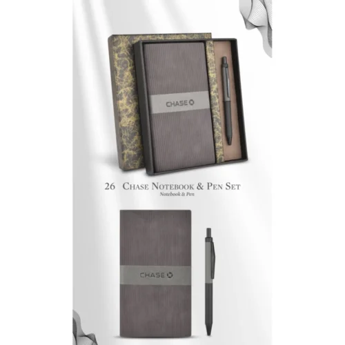 Chase Pocket Notebook and Pen Gift Set