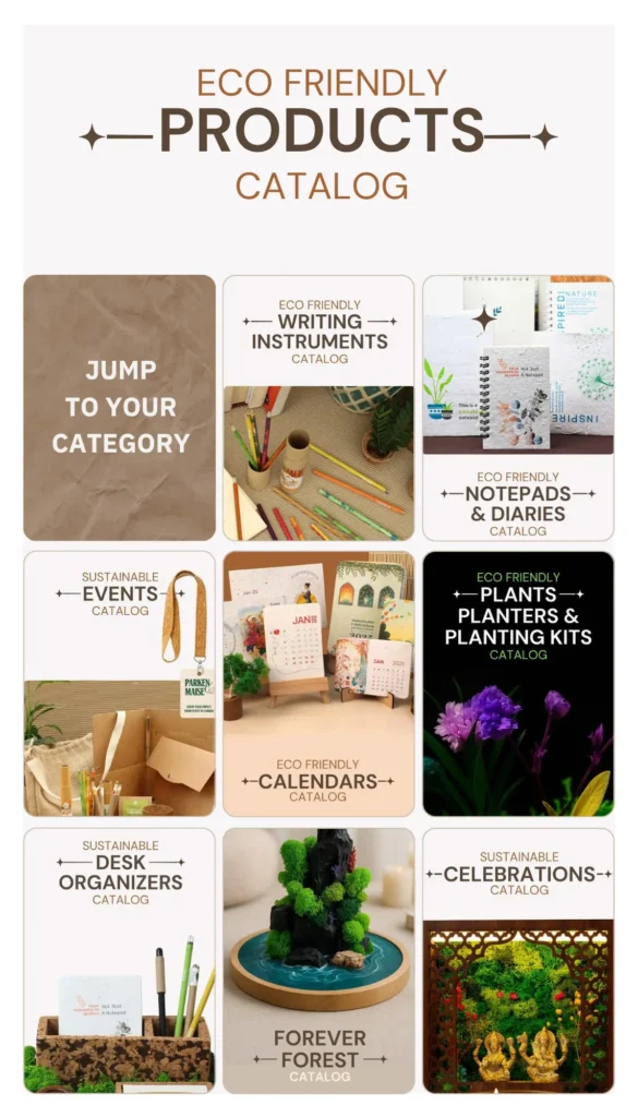 Sustainable Corporate gifts(Diary, pen, cardholder, calander)