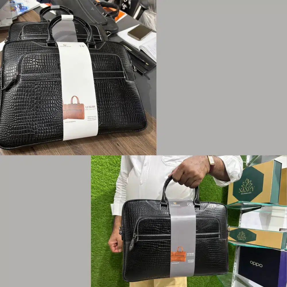 Premium laptop bags and accessories for bulk corporate gifting by Merch Story