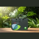 Charcoal Eco Friendly Felt Bag with Zip