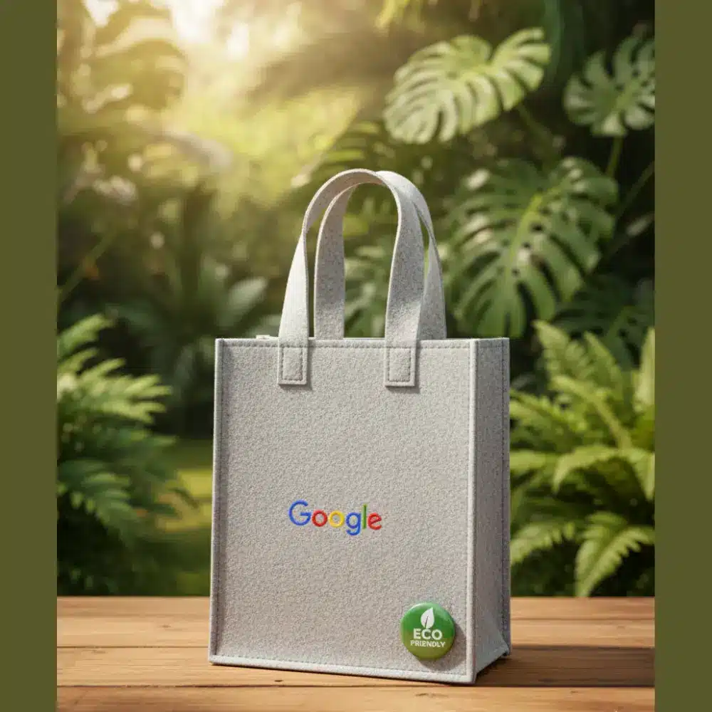 Light Grey Eco Friendly Felt Bag