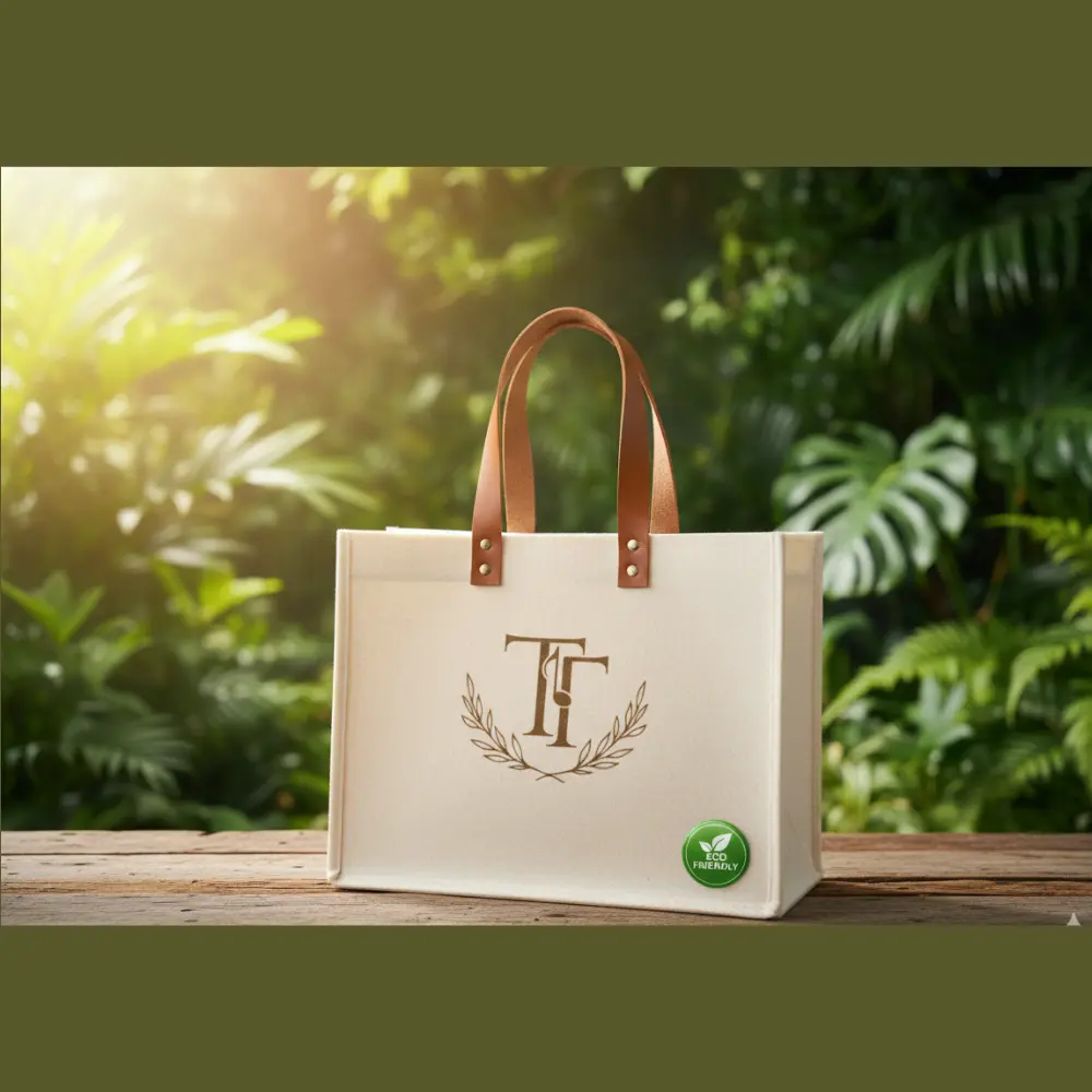 Eco Friendly Two Tone Felt Bag