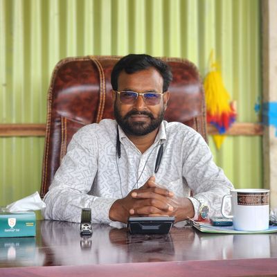 Professional Indian businessman in an office