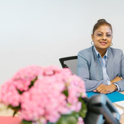 Professional Indian businesswoman in an office