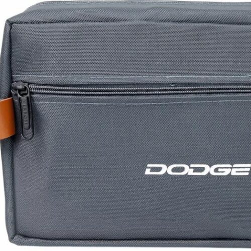 Custom Grey Dual-Zip Travel Pouch
