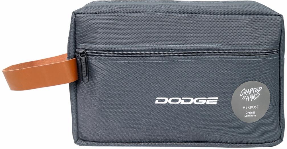 Custom Grey Dual-Zip Travel Pouch