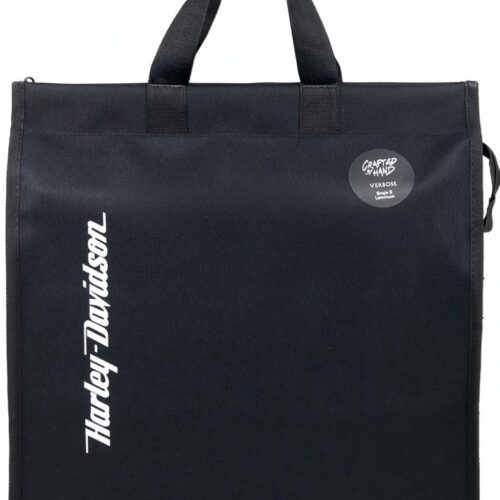 Custom Black Single-Zip Carry Tote